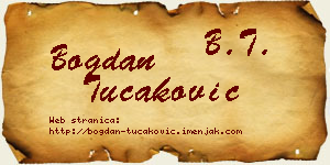 Bogdan Tucaković vizit kartica